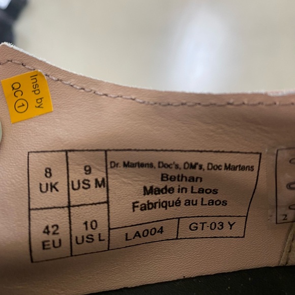 Dr.Martens Pisa Leather Platform MaryJane Shoes - Picture 6 of 7